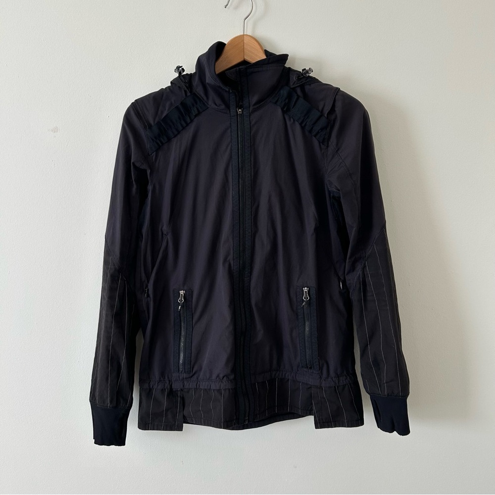 LULULEMON Run: Bandit Jacket *Reflective 6 Black Rain Wind Run Gym *VINTAGE 2013
